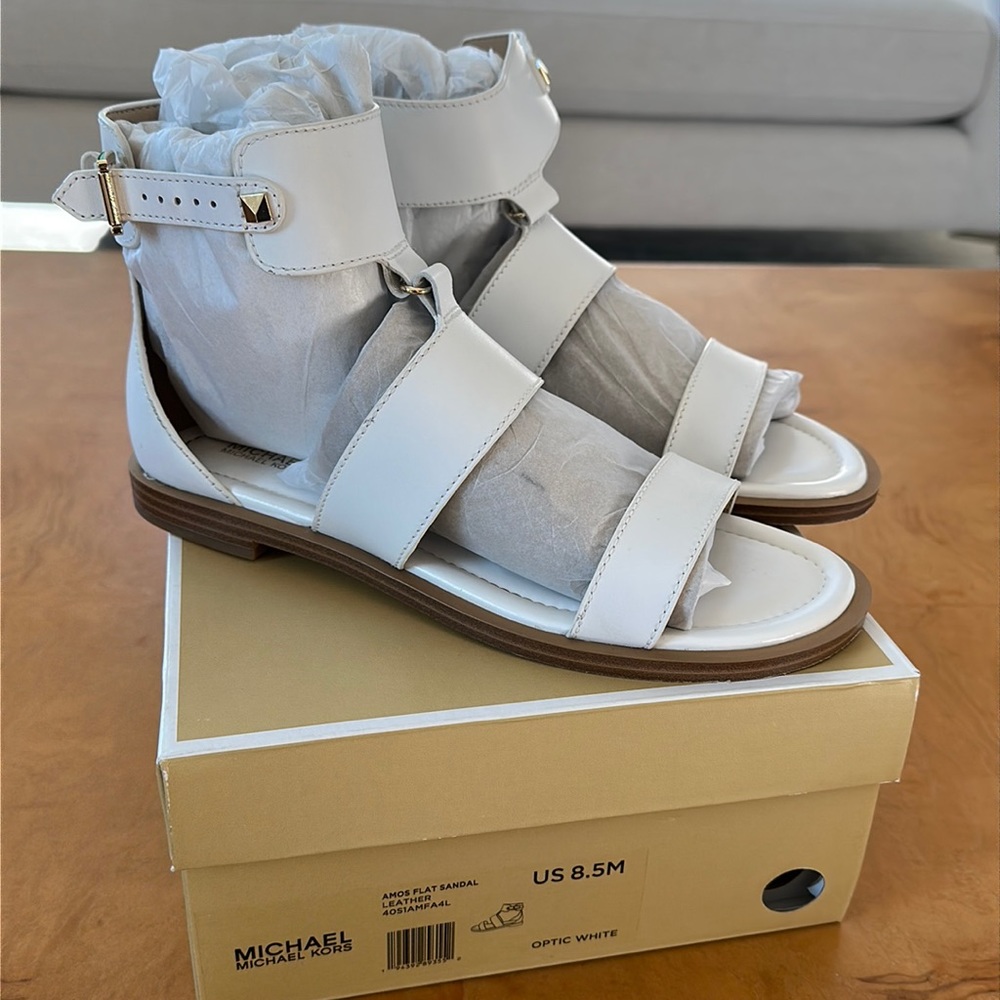 NIB! Michael Kors Amos Flat Sandal - 8.5